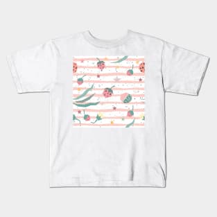 Floral Pattern Kids T-Shirt